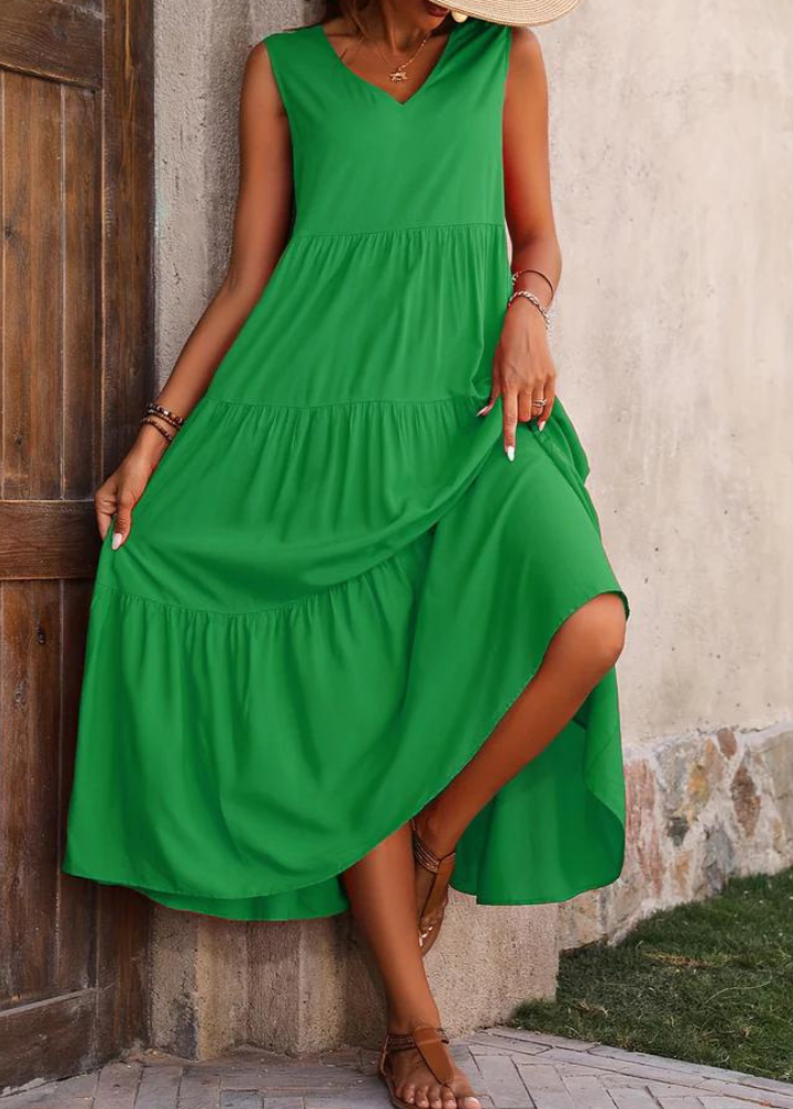 Ellis | Wrinkled Hem Women's Dress - Mijn winkel
